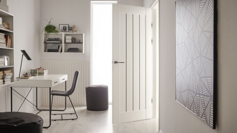 Riflaj decorativ Vox Linerio L-Line, alb, 2650x122x21 mm 2