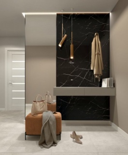 Panou decorativ SPC, Vilo Calacatta Black, 300x600x4 mm 2