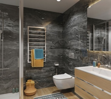 Panou decorativ SPC, Vilo Dark Stone, 300x600x4 mm 2