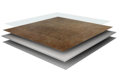 Pardoseala SPC, decor piatra, Vilo Rusty, 600x600x5/0.55 mm 4