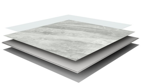 Pardoseala SPC, decor piatra, Vilo Ash Grey, 600x600x5/0.55 mm 4