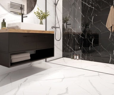 Pardoseala SPC, decor piatra, Vilo Calacatta White, 600x600x5/0.55 mm 3