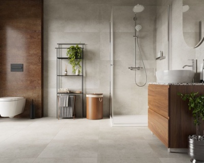 Pardoseala SPC, decor piatra, Vilo Concrete Dust, 600x600x5/0.55 mm 3