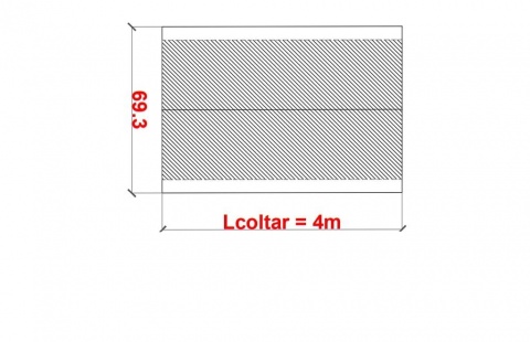 Cornier perimetral 55x46mm, Stejar Cafe Antic, Lungime 3,6 m 3