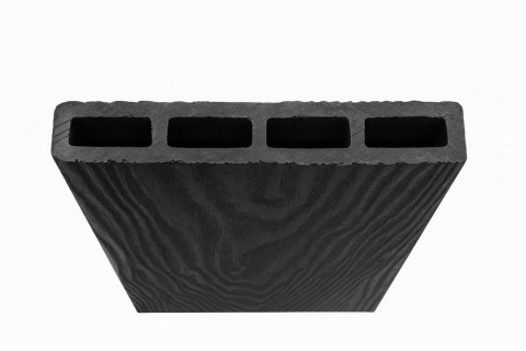 Placa gard 3D WPC Negru, Dimensiune 120x2000mm/4000mm, Grosime 21mm, 60-501 2