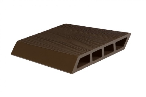 Placa gard WPC forma romb, 3D, culoare Maro, Dimensiune 120x4000mm, Grosime 20.5mm 2