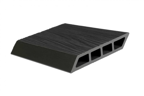 Placa gard WPC forma romb, 3D, culoare Negru, Dimensiune 120x4000mm, Grosime 20.5mm 4