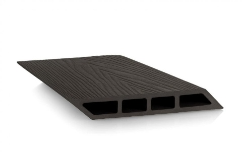 Placa gard WPC forma romb, 3D, culoare Negru, Dimensiune 120x4000mm, Grosime 20.5mm 1