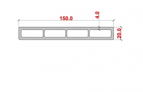 Placă de gard 3D, din compozit de lemn și plastic WPC, culoare gri inchis, 150 x 20 mm, lungime 2m sau 4 m 3