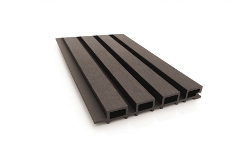 Riflaj canelat WPC negru, Dimensiune: 220x26mm, Lungime: 3600mm, cod: 60-531 1
