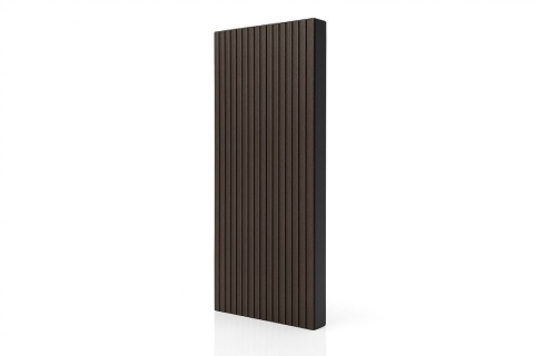 Placa gard tip scandura din WPC lemn compozit, 150&times;20.6mm, textura periata gri inchis, 23-511 2