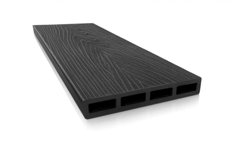 Placa gard 3D WPC Negru, Dimensiune 120x2000mm/4000mm, Grosime 21mm, 60-501 1