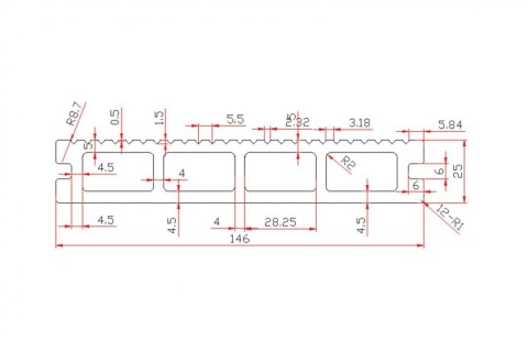 Placa deck terasa WPC 3D, tip pardoseala/dusumea WPC, 145&times;25 mm, gri antracit lemn, 60-101 6