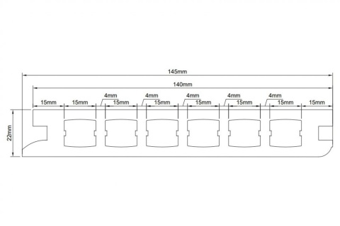 Placa deck terasa WPC PREMIUM, tip pardoseala/dusumea WPC, placa co extrudata, 145x22mm, maro lemn, model No Gap 8