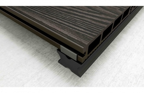 Placa deck terasa WPC 3D, tip pardoseala/dusumea WPC, 145&times;25 mm, maro lemn, 60-100 4