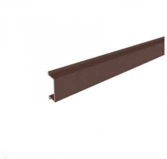Profil inchidere stalp 2000mm gard, 22x8mm, Aluminiu, Maro, 23-203/2 1