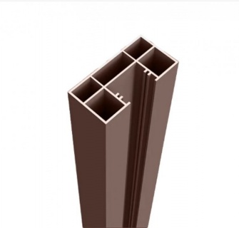  Cadru gard tip C, 1500mm, Multifunctional Ranforsat, 30x60mm, Aluminiu, maro, 23-221/1.5 1