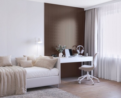 Panou Decorativ XL, Soft White, 0,6x2,65 m, 6075085 2