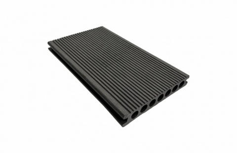 Placa WPC decking antichizat /dungi WPC gri deschis, gol rotund Dimensiune: 146x22.8mm, Lungime: 3800mm, VS-60-106/3.8 2