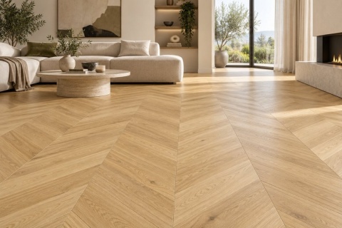 Parchet stratificat MEG Living STK 176 Spina Franceză 45&deg; Natural AB 1