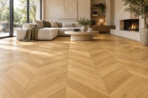 Parchet stratificat MEG Living STK 164 Spina Franceză 45&deg; Natural 1