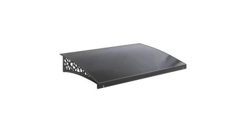 Copertină premium din aluminiu 1050 &times; 1350 mm, policarbonat fumuriu, 23-701 1