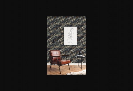 Tapet autoadeziv abstract negru Alcantara Linea colectia Lineafix Wall, cod L01-ALCANTARA 1