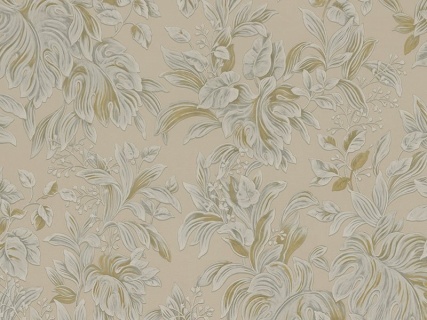Tapet floral crem-muștar Zambaiti Trussardi 6, cod Z46045 2
