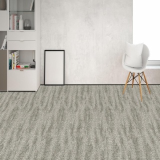 Mochetă Stone gri, fir structurat, suport p&acirc;slă, grosime 7,5 mm, lățime 4 m 3
