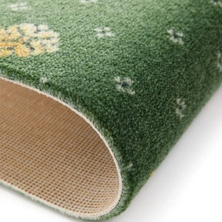 Mochetă Posada 027 verde, suport p&acirc;slă, lățime 4 m 1