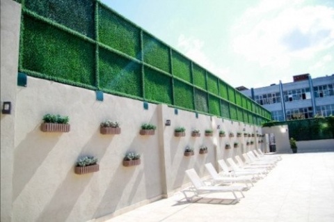 Plasă decorativă imitație gard viu, rolă 10 &times; 1 m, verde, 32-010 2