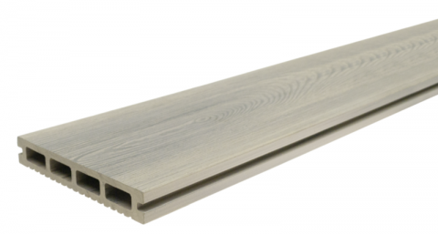 Pardoseala exterior (deck WPC) Gardin Natur Silver, 4000x146x23mm 2