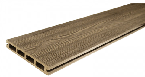 Pardoseala exterior (deck WPC) Gardin Natur Sandy Teak, 4000x146x23mm 2