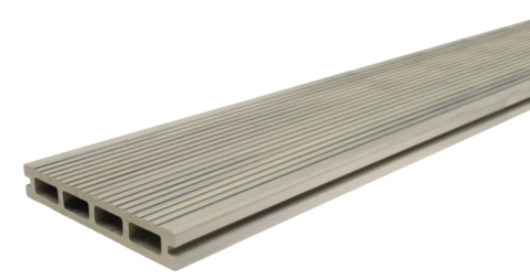 Pardoseala exterior (deck WPC) Gardin Natur Silver, 4000x146x23mm 3