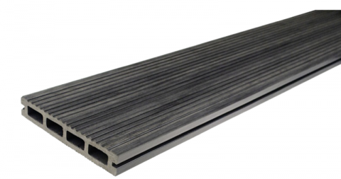 Pardoseala exterior (deck WPC) Gardin Natur Graphite, 4000x146x23mm 2