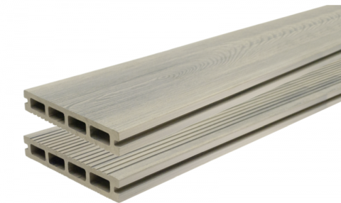 Pardoseala exterior (deck WPC) Gardin Natur Silver, 4000x146x23mm 1