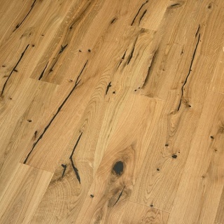 Parchet stratificat stejar Vintage, periat și lăcuit mat, 1092 &times; 130 &times; 14/2,5 mm, ARTPRO-OAK120 1