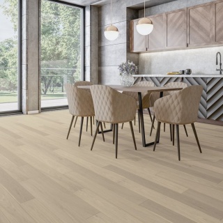 Parchet stratificat stejar Light White, AB, periat și lăcuit mat, 1200 &times; 127 &times; 10/2,5 mm, HERSTQ-OAK020 1