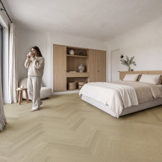 Parchet stejar american Civetta Alpine Herringbone, AB, periat și uleiat, 600 &times; 120 &times; 14/3 mm, HERALP-CIV010 1