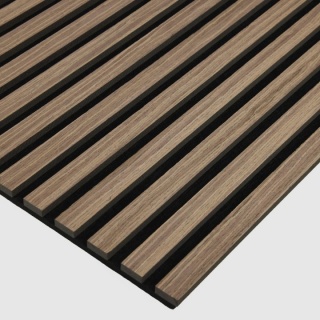 Panou acustic Acoust-iQ Tech Walnut Nightfall, 2600 &times; 520 &times; 18 mm, ACOTEC-A005/0 1