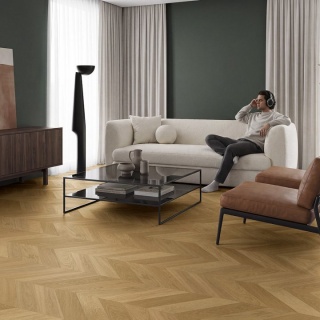 Parchet stejar Cermis Heritage Alpine Chevron 45&deg;, periat și lăcuit UV, 600 &times; 120 &times; 14/3 mm, HERALP-CER020 2