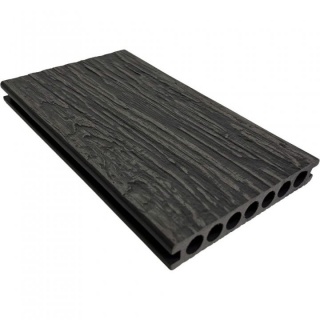 Placa WPC decking antichizat /dungi WPC gri deschis, gol rotund Dimensiune: 146x22.8mm, Lungime: 3800mm, VS-60-106/3.8 1